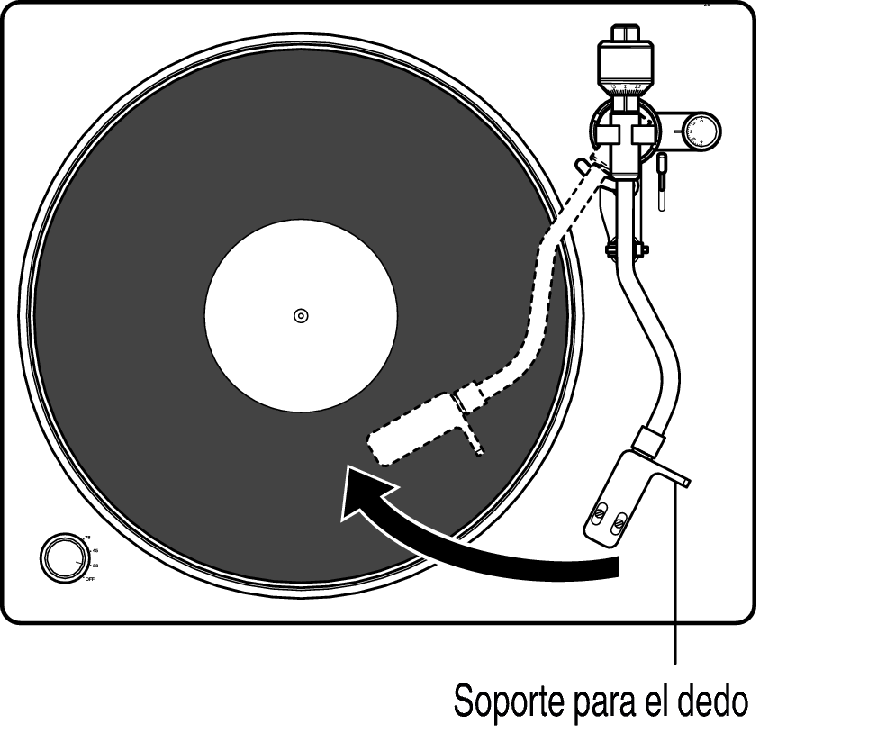 Ope tonearm play